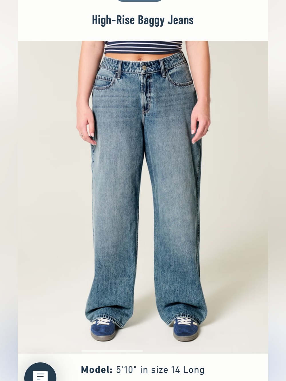 Hollister Light Blue Wide-Leg Denim Jeans